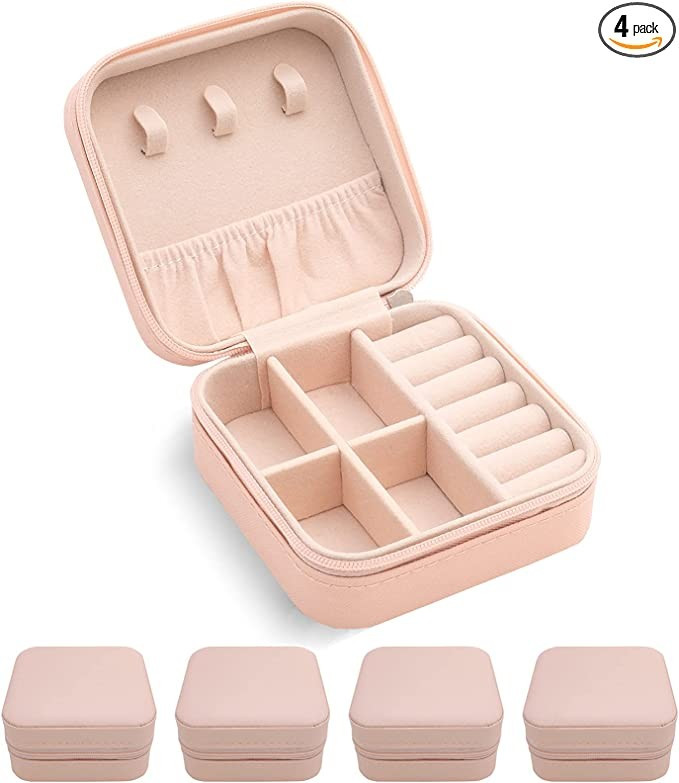 Mini Jewelry Travel Case,Small Travel Jewelry Organizer, Portable Jewelry Box Travel Mini Storage... | Amazon (US)