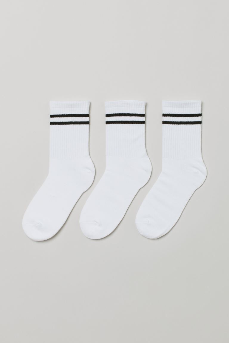 3-pack Sports Socks | H&M (US + CA)