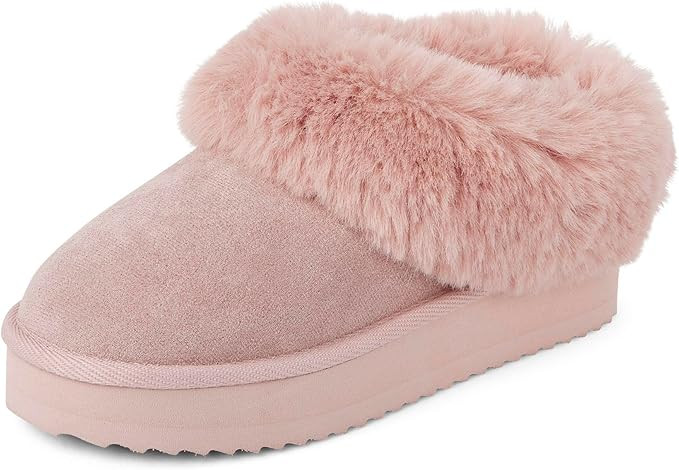 The Children's Place Girls' Indoor/Outdoor Comfy Slip-On Platform Shoe, Faux Fur Lined | Amazon (US)