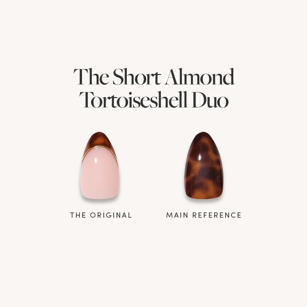 The Short Almond Tortoiseshell Duo | Glamnetic