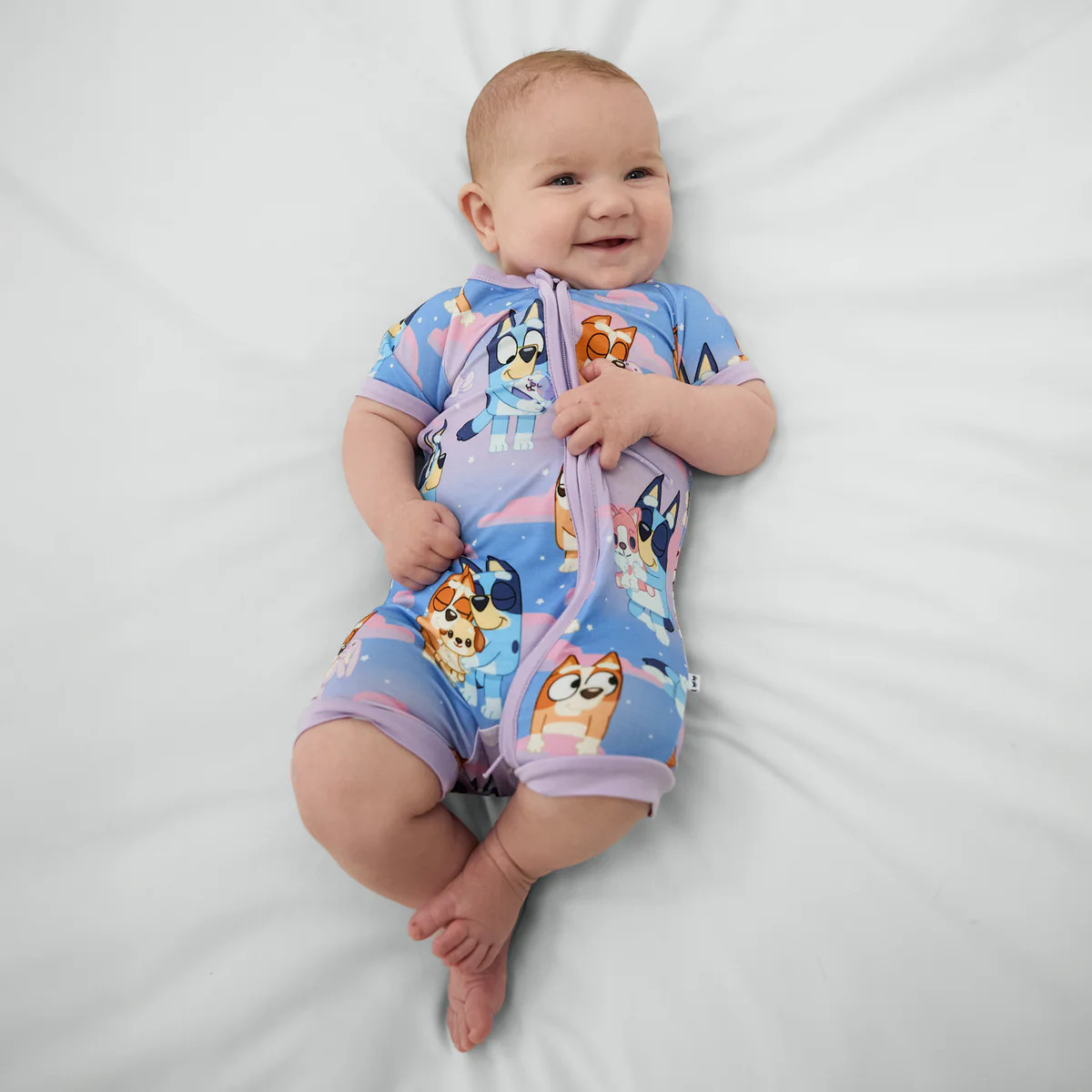 Bluey Purple Sleepytime Shorty Zippy | Little Sleepies