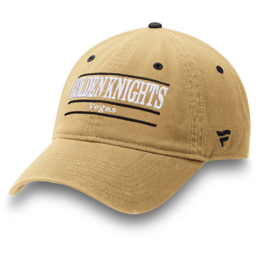 Vegas Golden Knights Fanatics Branded Primary Bar Adjustable Hat - Gold | Fanatics.com