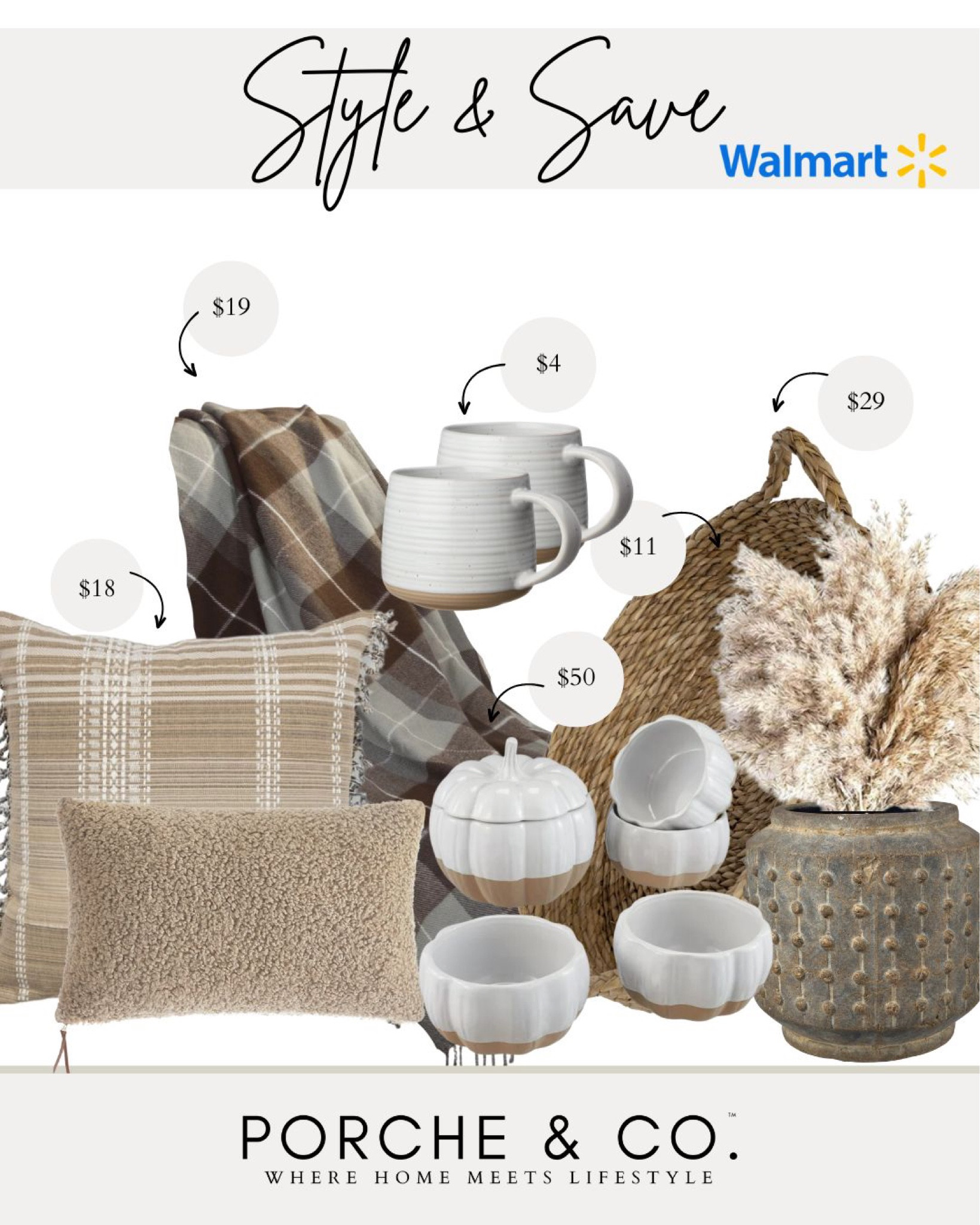 Style and save, Walmart fall decor, fall finds, walmart styling 
#visionboard #moodboard #porcheandco

#LTKstyletip #LTKhome #LTKSeasonal