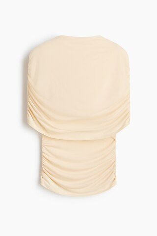 H & M - Drapiertes Top mit Cape-Detail - Hellbeige | H&M (DE, AT, CH, NL, FI)