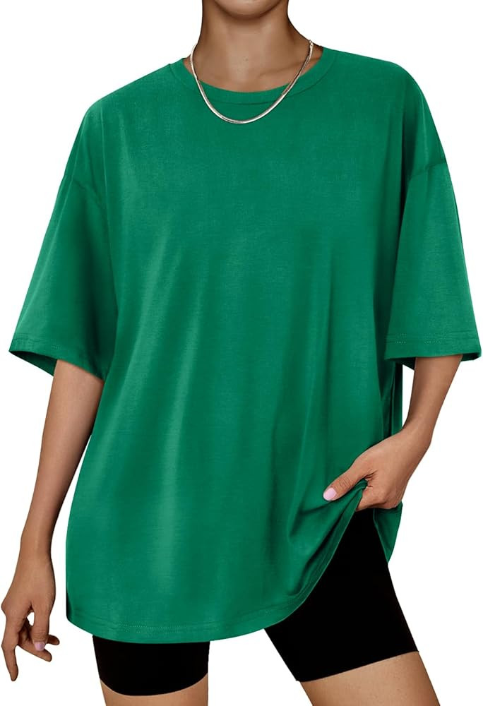 Trendy Queen Womens Oversized Summer T Shirts Business Casual Dressy Tops Beach Vacation Clothes ... | Amazon (US)