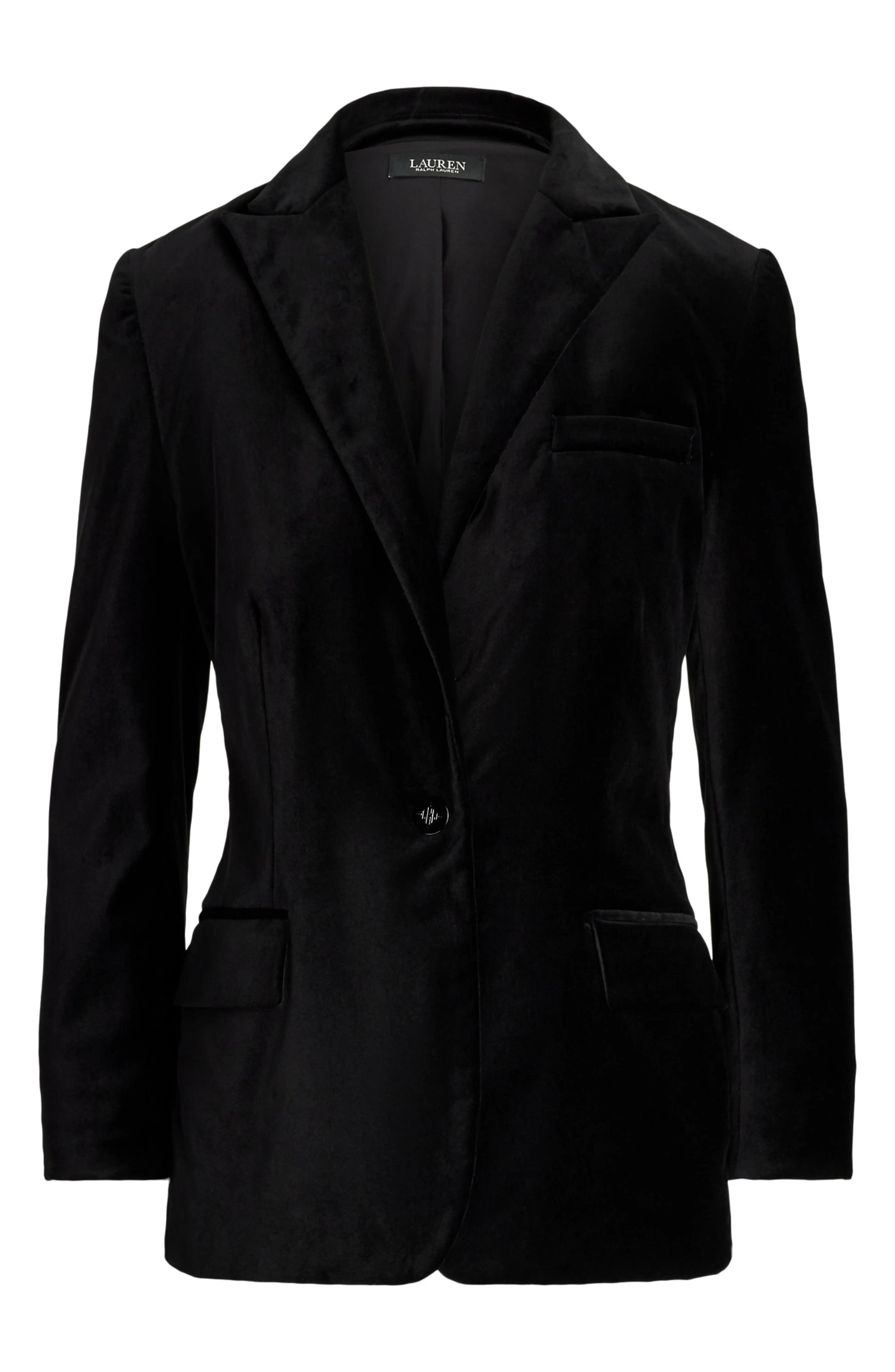 Lauren Ralph Lauren Stretch Velour Blazer | Nordstrom | Nordstrom