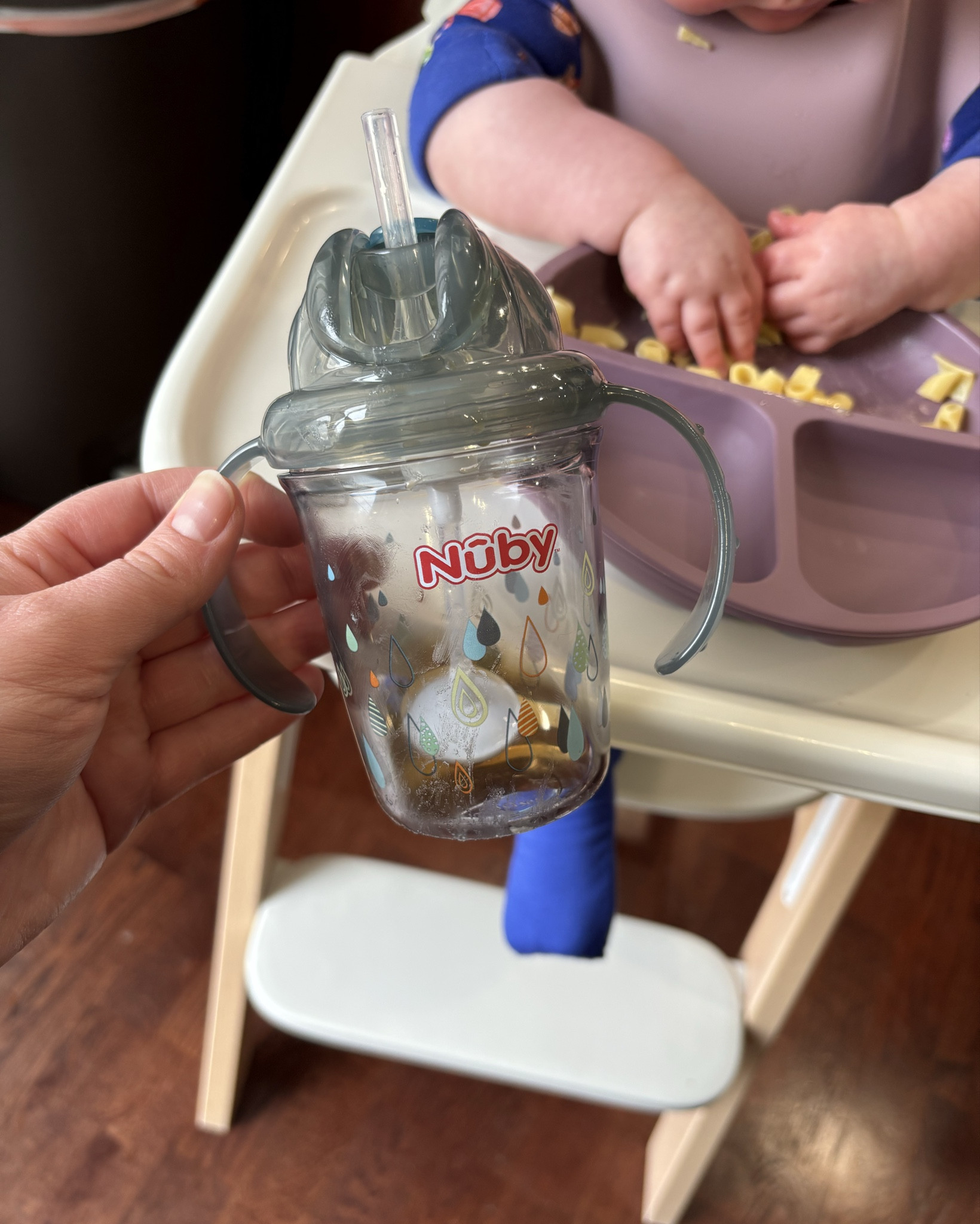 We have transitioned from the honey bear cup to this cup now that we are carrying a water bottle around and need spill proof. It doesn’t leak and the 360 straw allows them to get every last drop. 

#blw #watercup

#LTKBaby