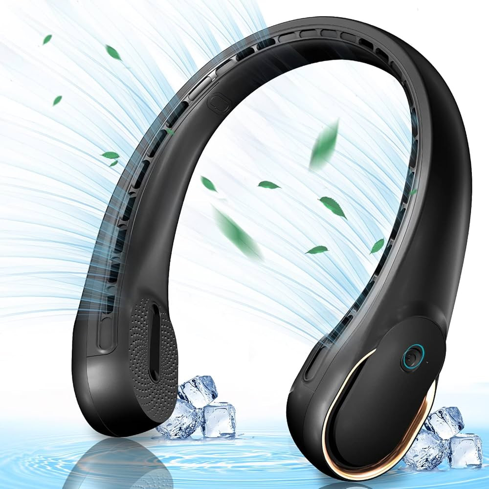 KIDEE Neck Fan, Portable Bladeless Neck Fans, Upgrade 360° Airflow, Super Quiet, 3 Speeds, 4000m... | Amazon (US)
