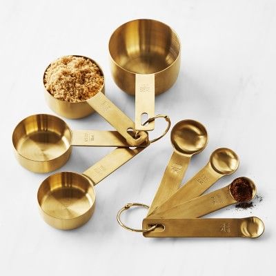 Williams Sonoma Gold Measuring Cups & Spoons | Williams Sonoma | Williams-Sonoma