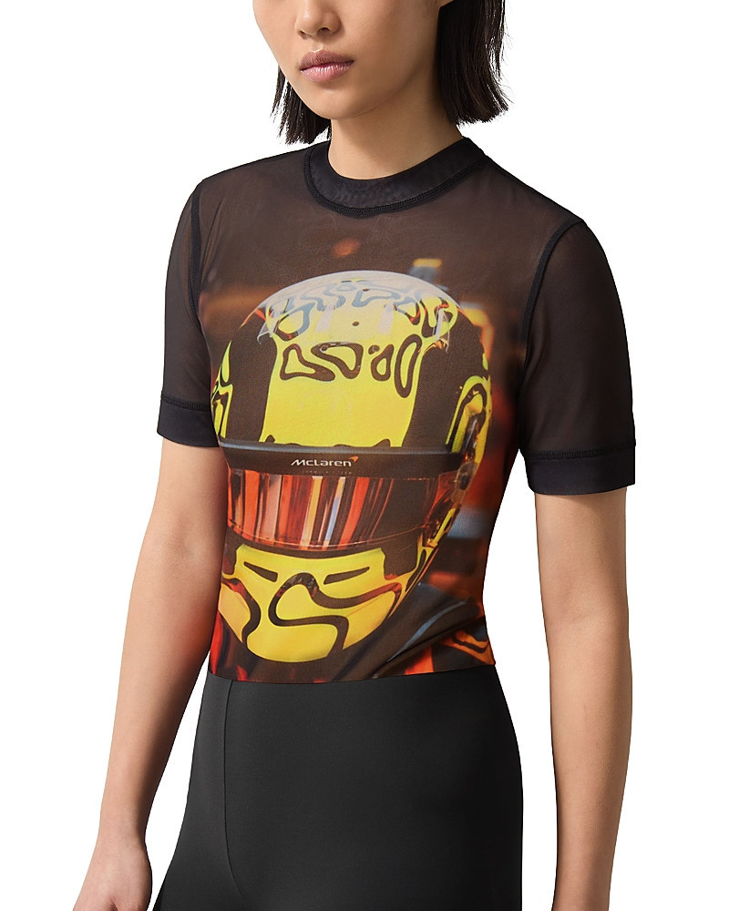 Reiss Mclaren Santino Short Sleeve Lando Printed Mesh Top | Bloomingdale's (US)
