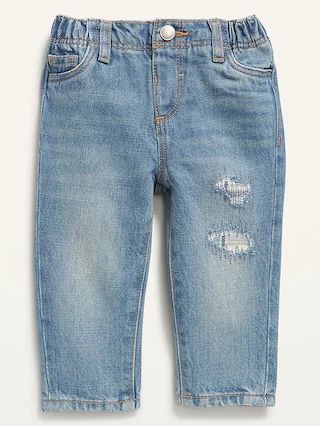 Unisex Loose Rip-and-Repair Jeans for Baby | Old Navy (US)