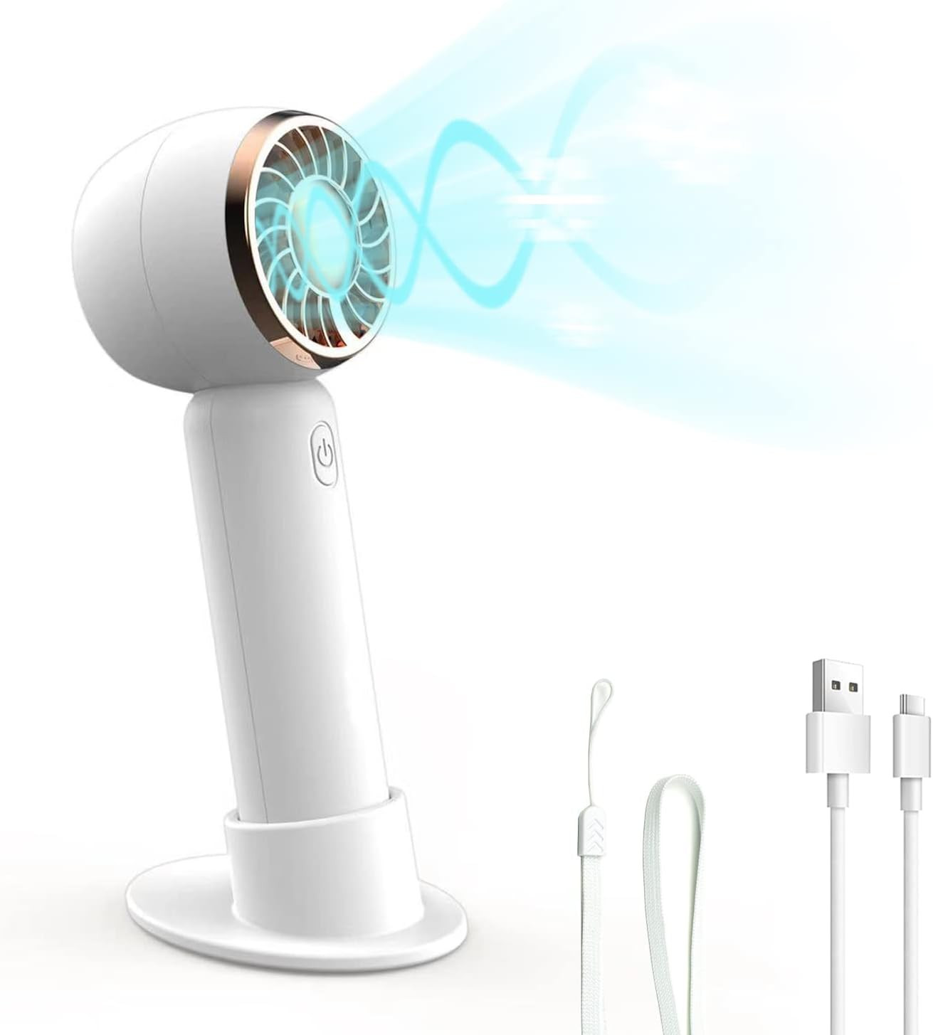 CUBEPER Handheld Fan Portable Mini Hand Held Fan with 3 Speeds USB Fan Battery Operated Fans Hand... | Amazon (US)