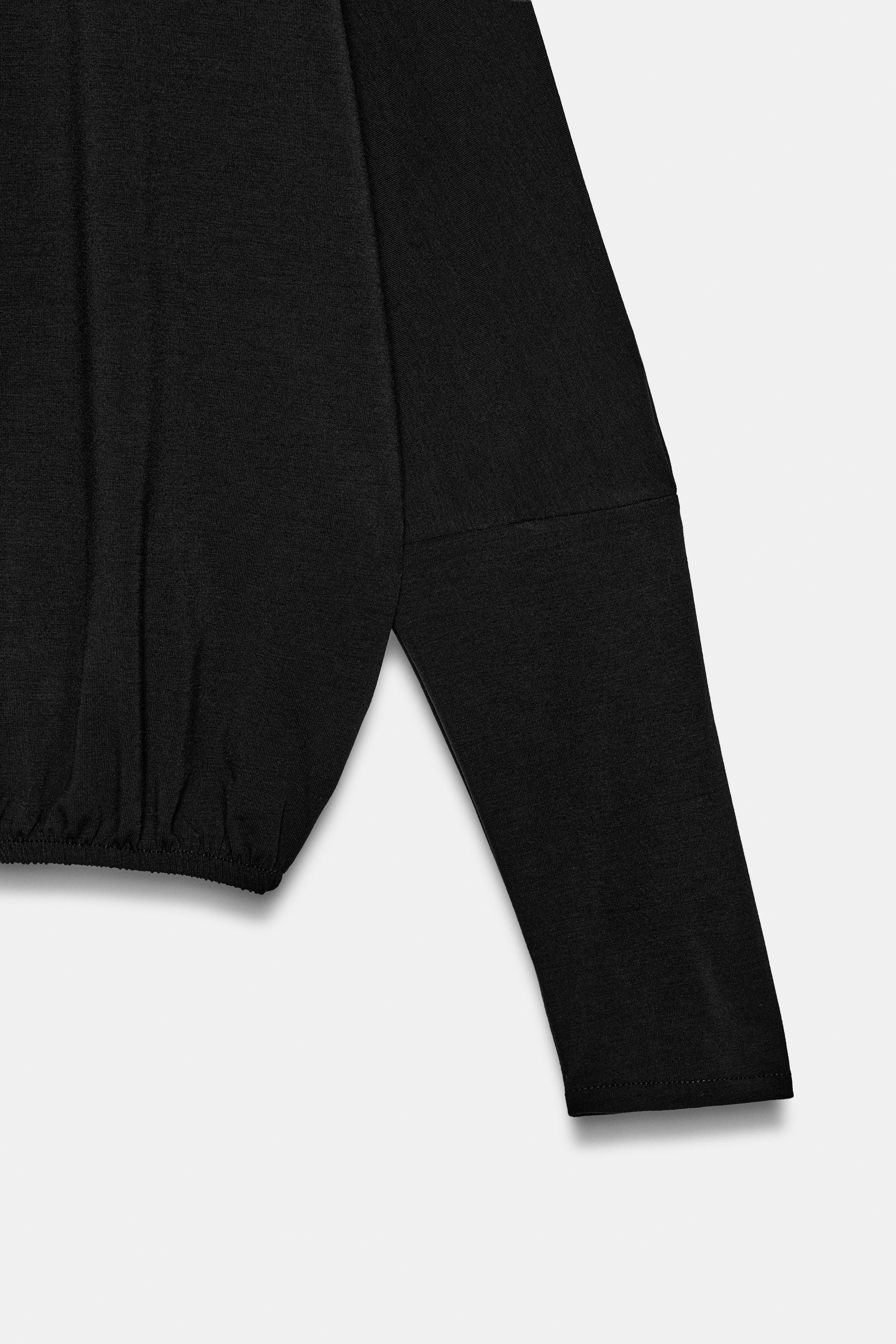 ELASTICATED HEM T-SHIRT | Zara UK