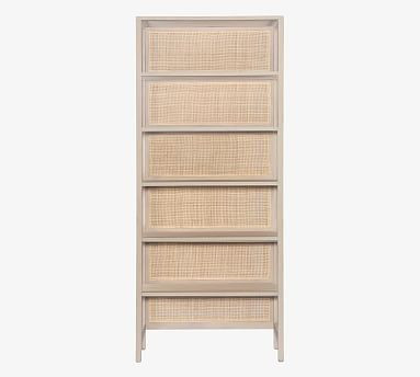 Dolores 38" X 90" Cane Etagere Bookcase | Pottery Barn (US)