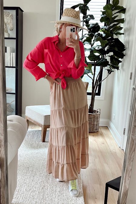 Amazon outfit! 
This maxi is my favorite and comes in a bunch of colors. Currently on sale! I have a few colors! Wearing smalls in both gauze top and my dress! 

Summer style. Amazon fashion. Maxi dress. Spring outfit. Spring dress. 

#LTKsalealert #LTKstyletip #LTKfindsunder50