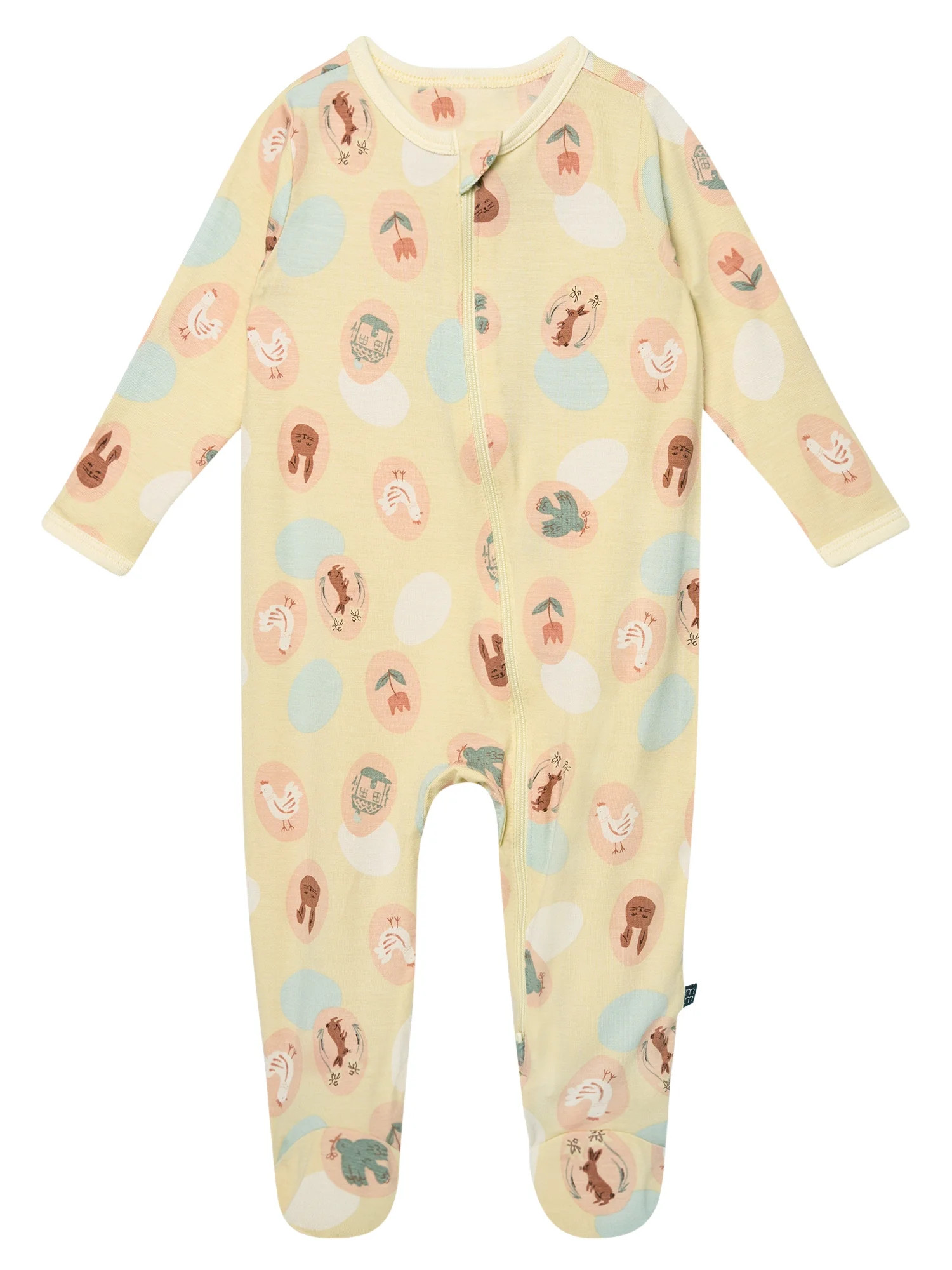 Modern Moments by Gerber Baby Neutral Viscose Easter Two-Way Zip Sleep 'N Play Footed Pajamas, Si... | Walmart (US)