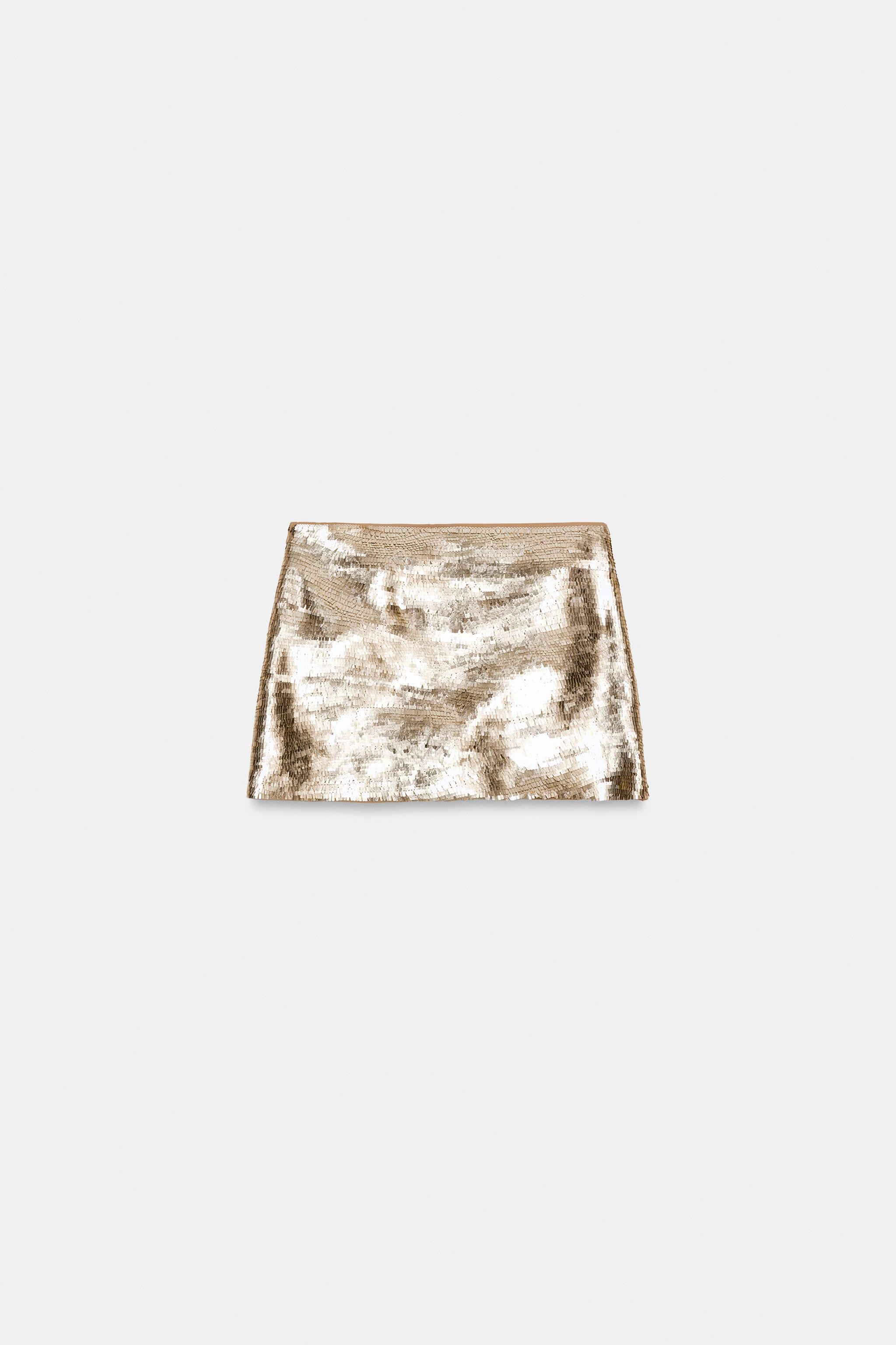 SEQUIN MINI SKIRT | Zara UK