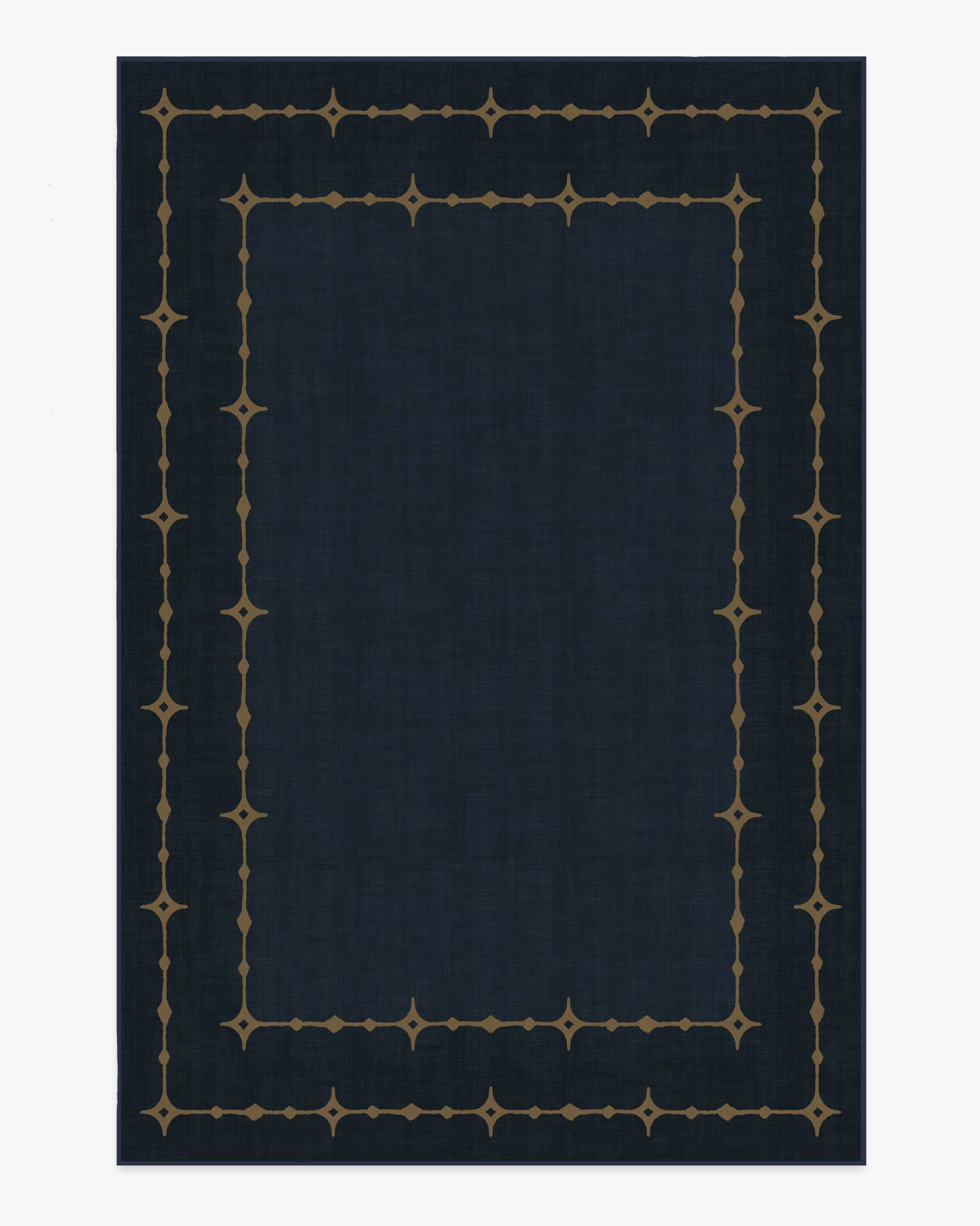 Sparkle Border Dark Navy Rug | Ruggable