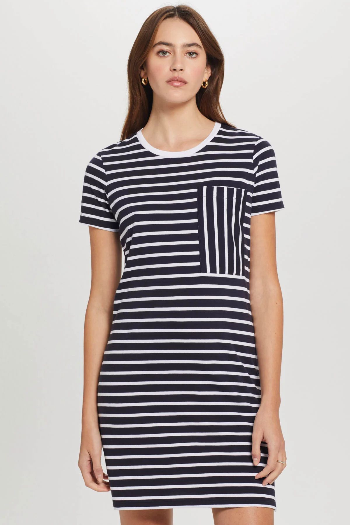 Nautical Stripe Tee Shirt Dress | Goldie Tees