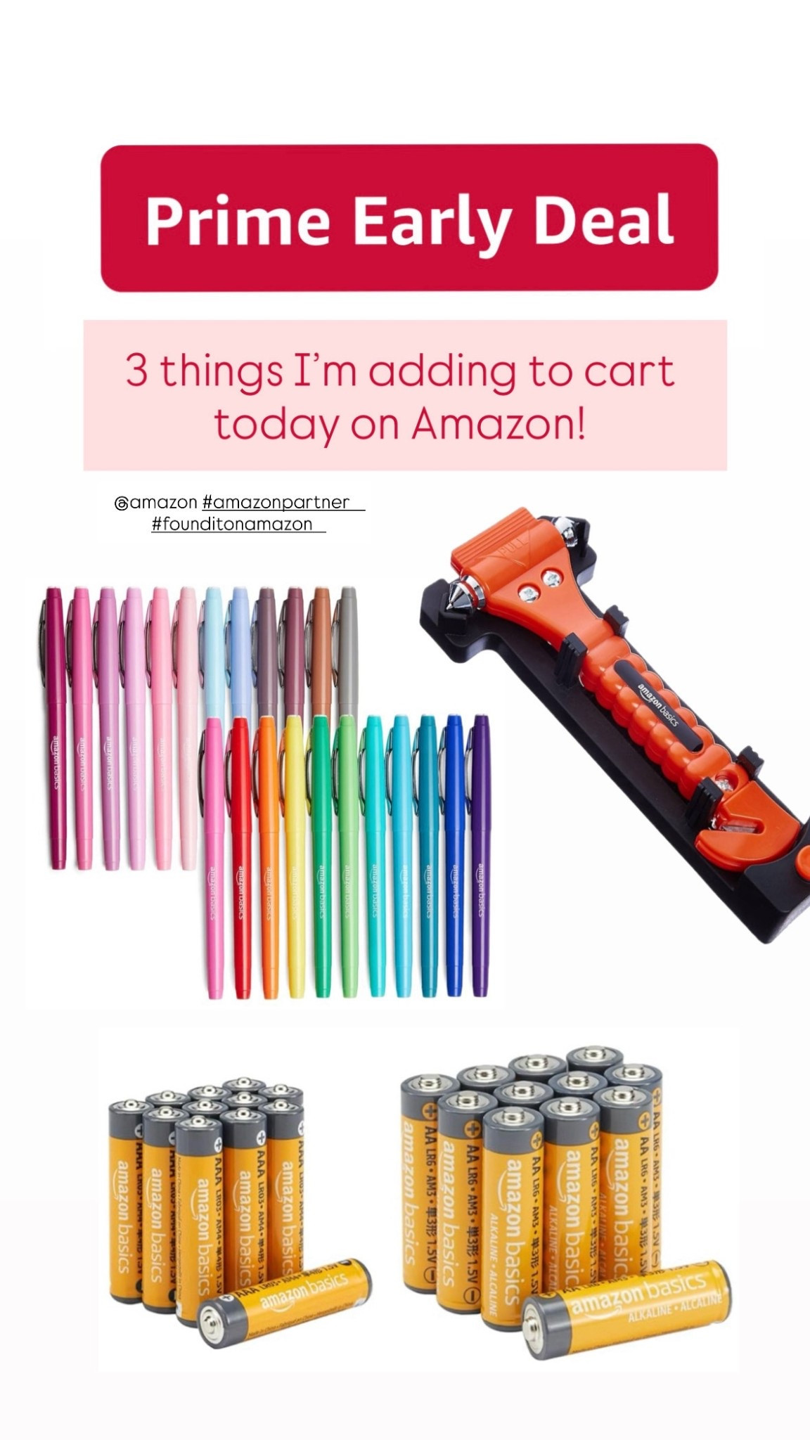 *add to cart* is exactly what I’m doing! I love these @amazon pens and am reordering + grabbing this emergency tool for the car! And batteries? Yeah, we always need more! #amazonpartner #founditonamazon

@shop.ltk #liketkit #liketk.it/xx