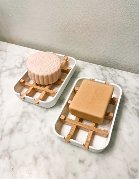 Bamboo holders for my new shampoo and conditioner bars! 

Soap dish, bamboo soap dish, soap tray, soap holder, bathroom essentials, bathroom, sink essentials, bathroom organization, shampoo bar, natural shampoo, hair products, conditioner bar

#LTKunder50 #LTKhome
