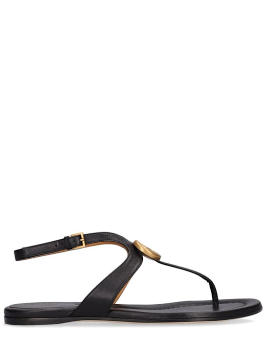 10mm Marmont leather thong sandals | Luisaviaroma