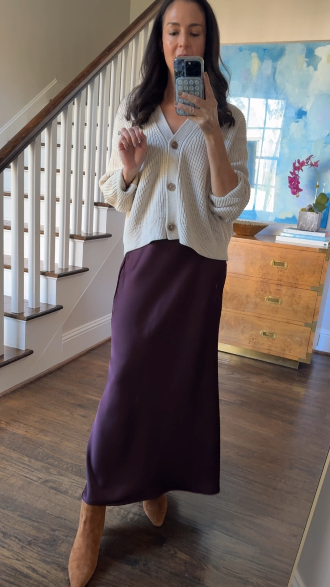 Hello, Fall! Wearing small in both cardigan and skirt—versatile pieces I’ll be wearing all season.

#LTKFindsUnder50 #LTKSeasonal #LTKWorkwear