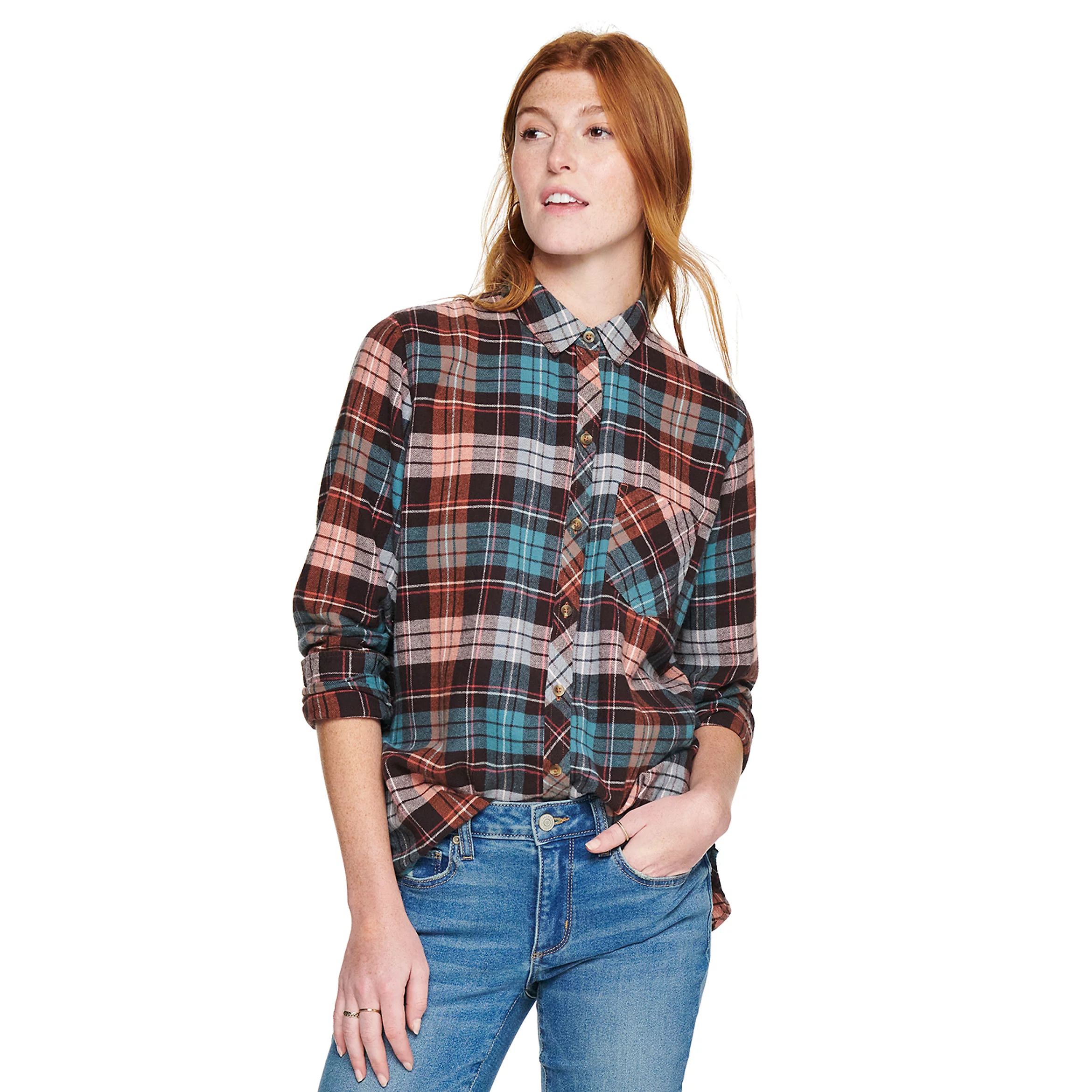 Women's Sonoma Goods For Life® Everyday Flannel Shirt | Kohl's