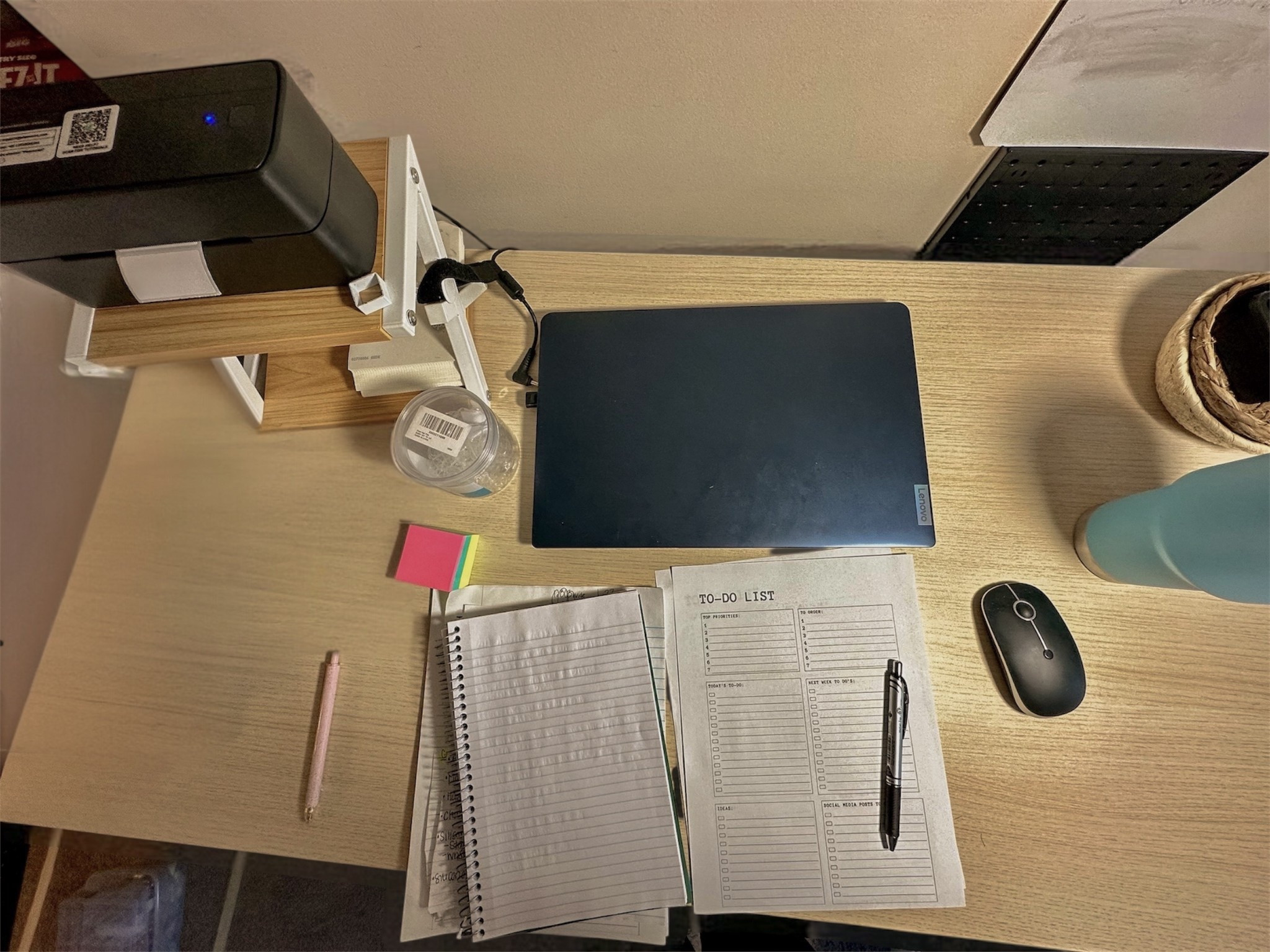 Work-from-home mom vibes ✨
Here’s my real everyday desk setup — nothing fancy (actually quite the opposite🤣), just the tools that keep me organized while running a small business and chasing toddlers. Linking my Lenovo IdeaPad, favorite pens, mini sticky notes, notebooks, and my go-to thermal label printer. Simple, functional, and either budget-friendly or worth the investment… just how I like it. 🤎 #LTKSmallBusiness #LTKTech #HomeOfficeSetUp #WFHSetUp #DeskInspo #SmallBusinessOwner #MompreneurLife

#LTKdayinmylife #LTKHome #LTKmomlife