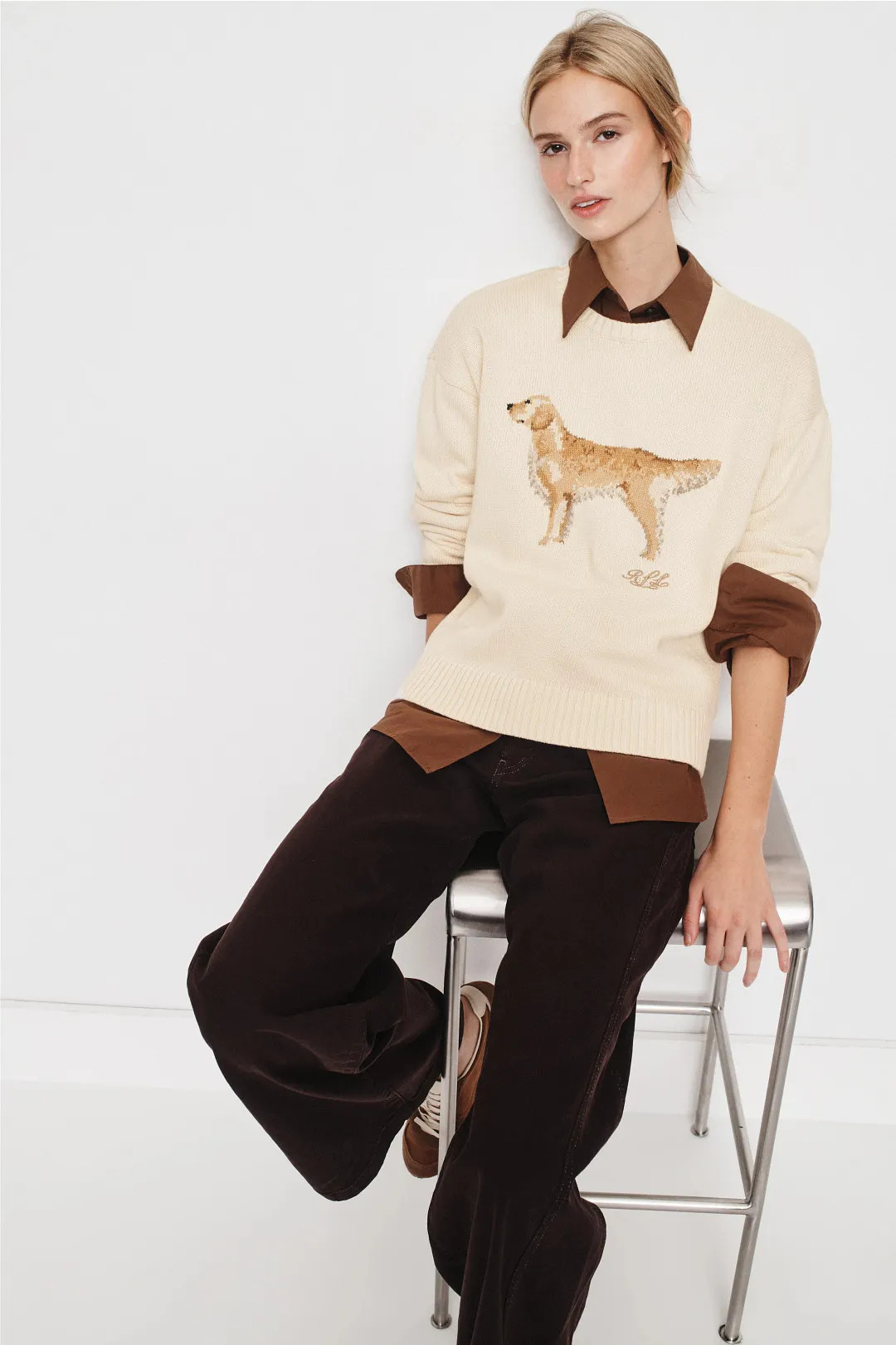 Combed Cotton Riednee Long Sleeve Pullover | Rent the Runway