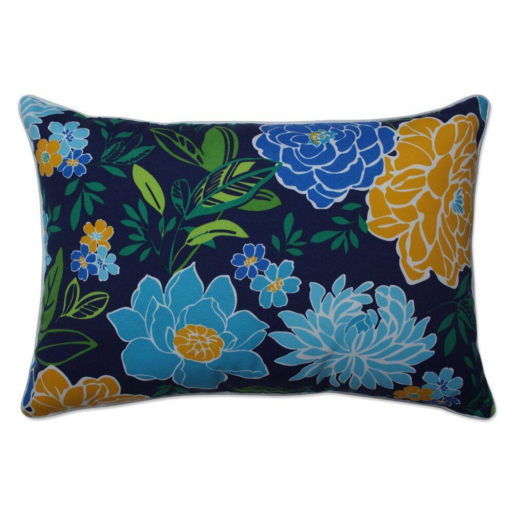 2pc Outdoor/Indoor Oversized Rectangular Throw Set Pillow Spring Bling Blue/Sea Island Stripe - Pill | Target