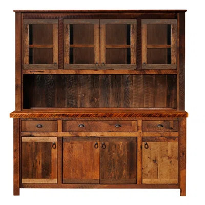 Reclaimed Barnwood 75-inch Buffet & Hutch | Wayfair North America