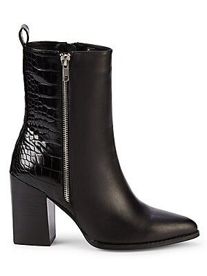 Reegan Croc-Embossed Ankle Boots | Saks Fifth Avenue OFF 5TH