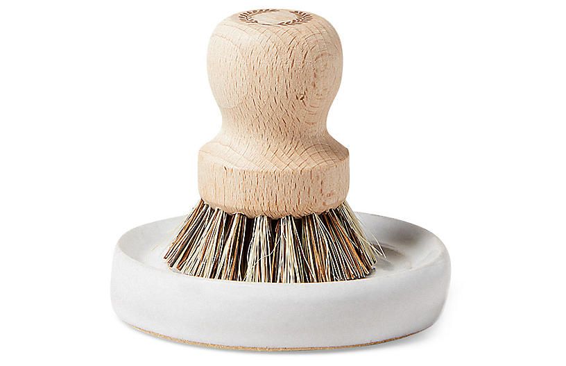 4" Laurel Pot Brush Set, Natural | One Kings Lane