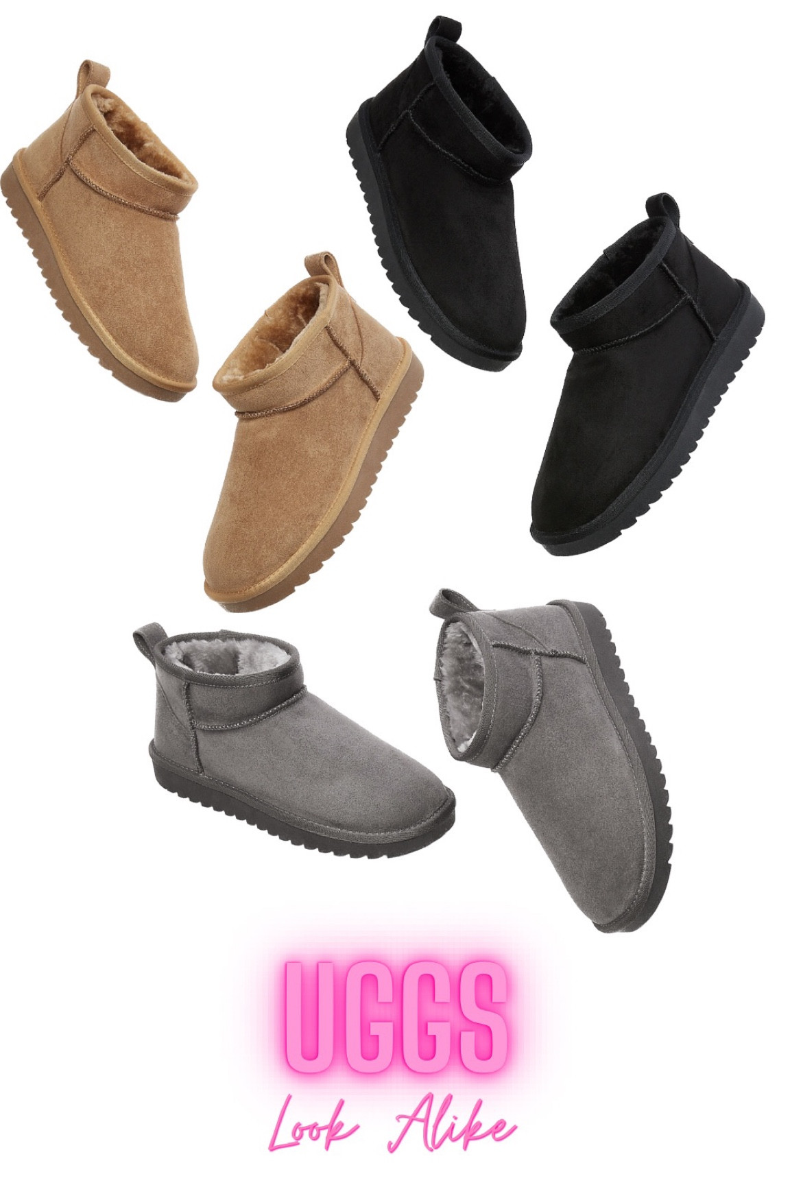 These ankle boots are huge this fall!! Trendy, look alike Uggs are perfect for those comfy fall or winter days! These are going viral, so check them out quick!
.
.
Booties, Uggs dupe, fall fashion, fall shoes, fall boots, fall must have, fashion on a budget

#LTKshoecrush #LTKstyletip #LTKSeasonal