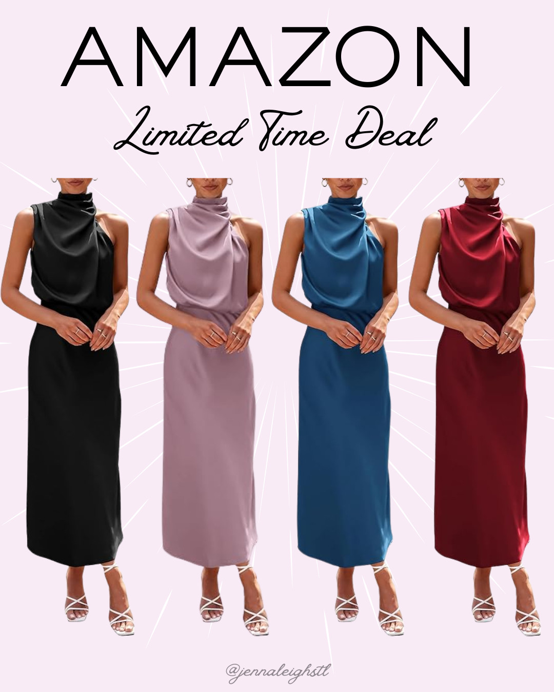 I found the perfect wedding guest dress and it’s 30% off at Amazon right now. This PRETTYGARDEN satin maxi dress comes in so many gorgeous colors and looks so elegant for weddings, showers, and summer events. 

 #LTKSaleAlert #LTKMidsize #LTKWedding