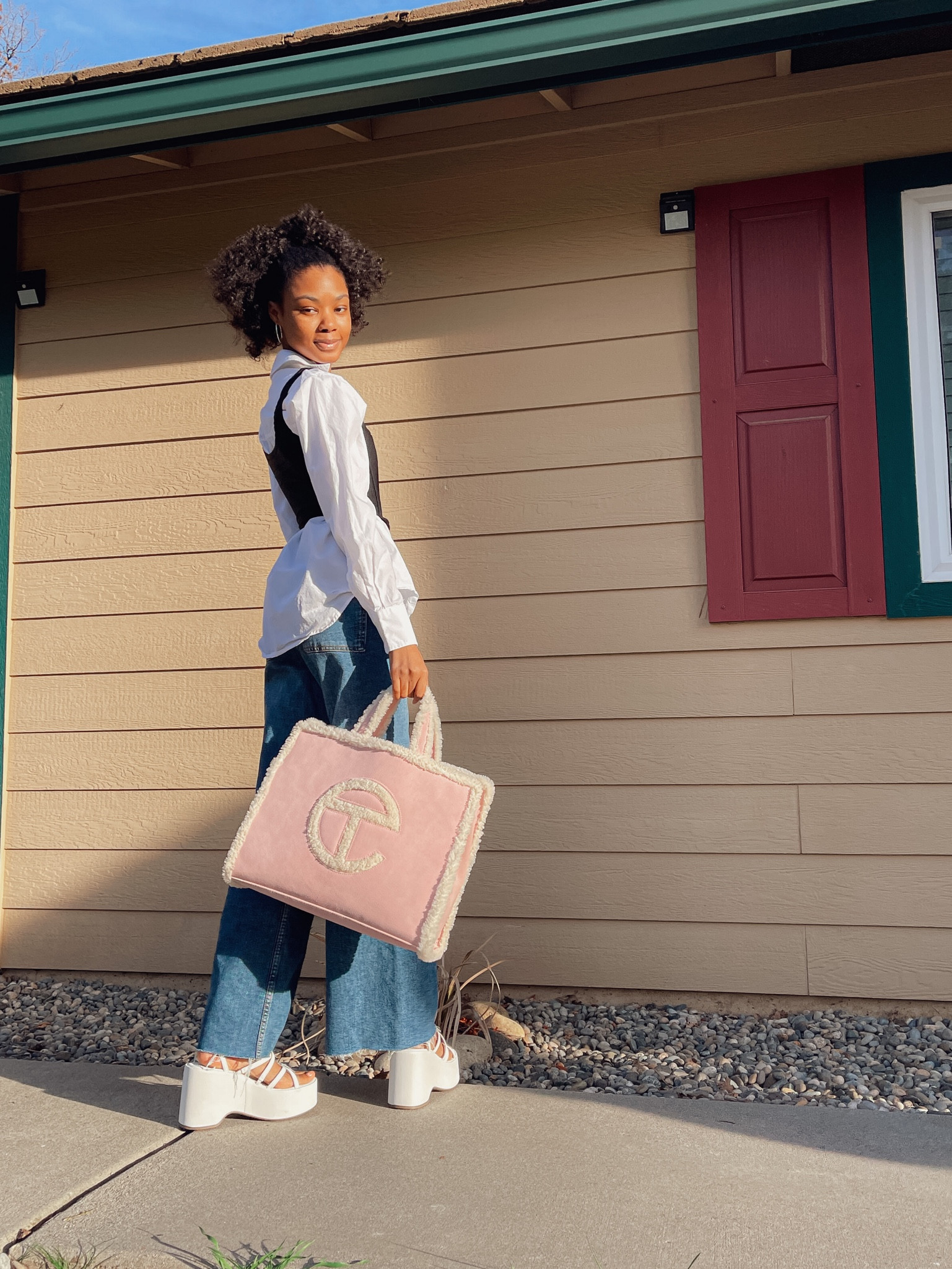 One way I elevate my looks is by throwing a contrasting corset over a long sleeve or button-down. Don’t forget to add a platform heel for maximum elevation. 😉

#LTKworkwear #LTKstyletip #LTKFind