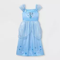 Girls' Disney Princess Cinderella Nightgown - Blue | Target