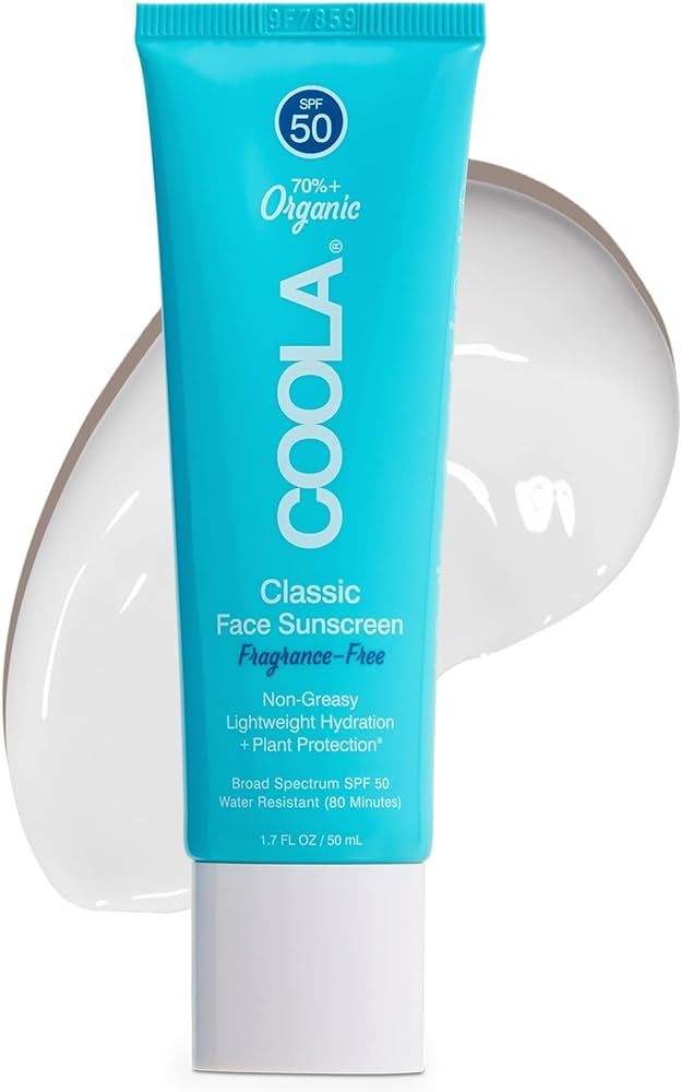 COOLA Organic Face Sunscreen SPF 50 Sunblock Lotion, Dermatologist Tested Skin Care for Daily Pro... | Amazon (US)