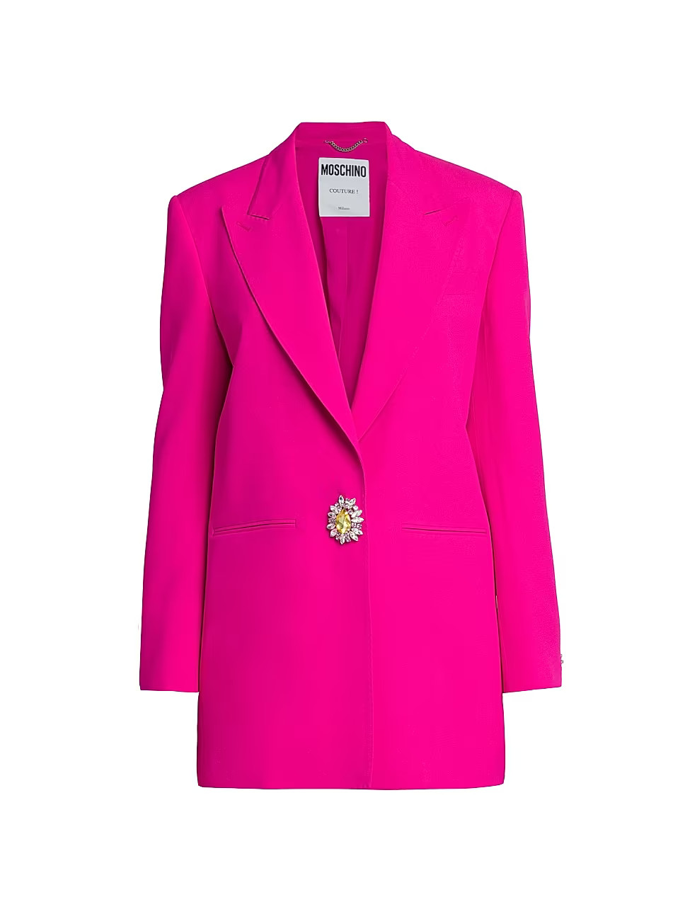 Single-Breasted Brooch Blazer | Saks Fifth Avenue
