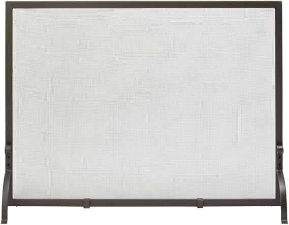 Uniflame, S-1156, Medium Single Panel Olde World Iron Finish Screen | Amazon (US)