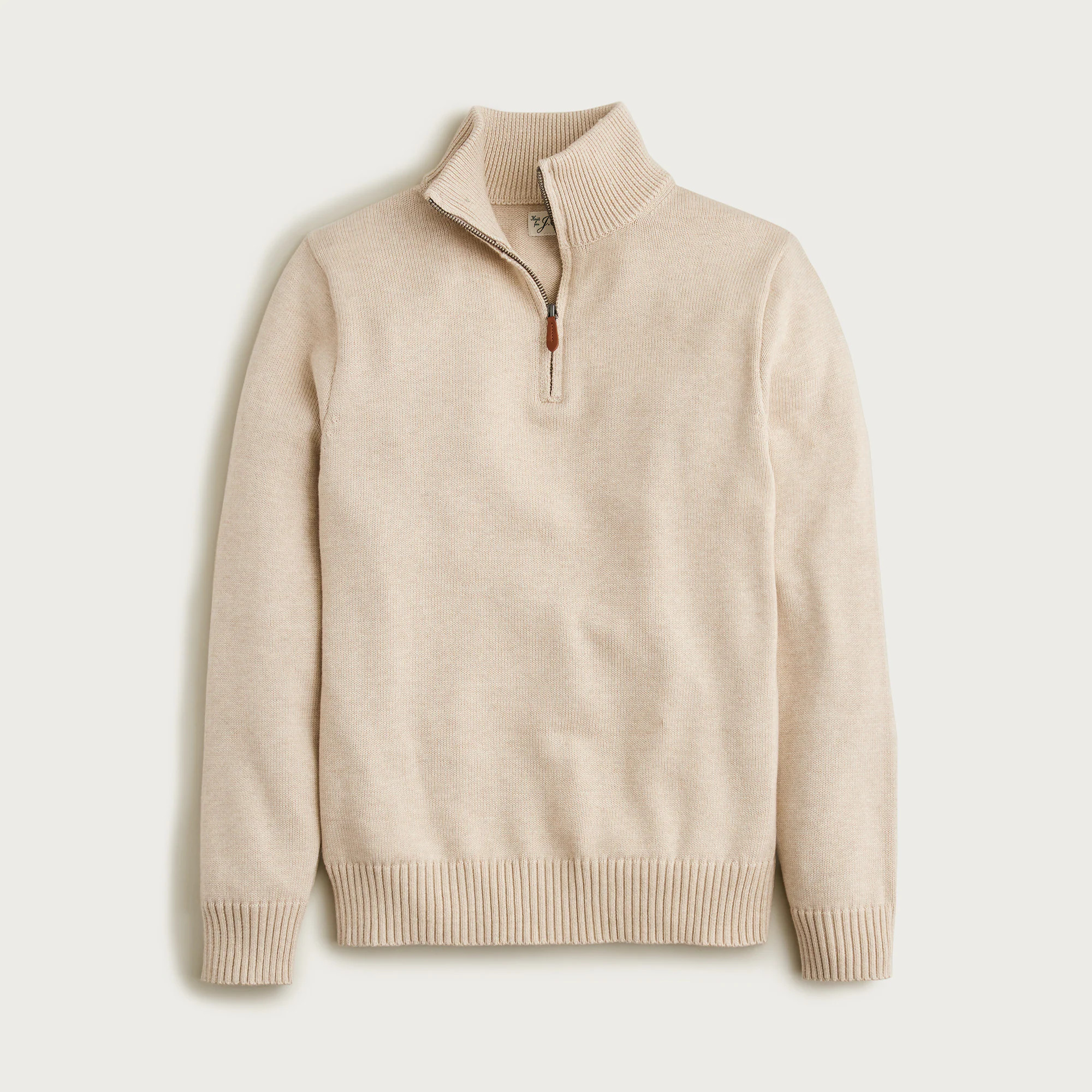 Heritage cotton half-zip sweater | J. Crew US