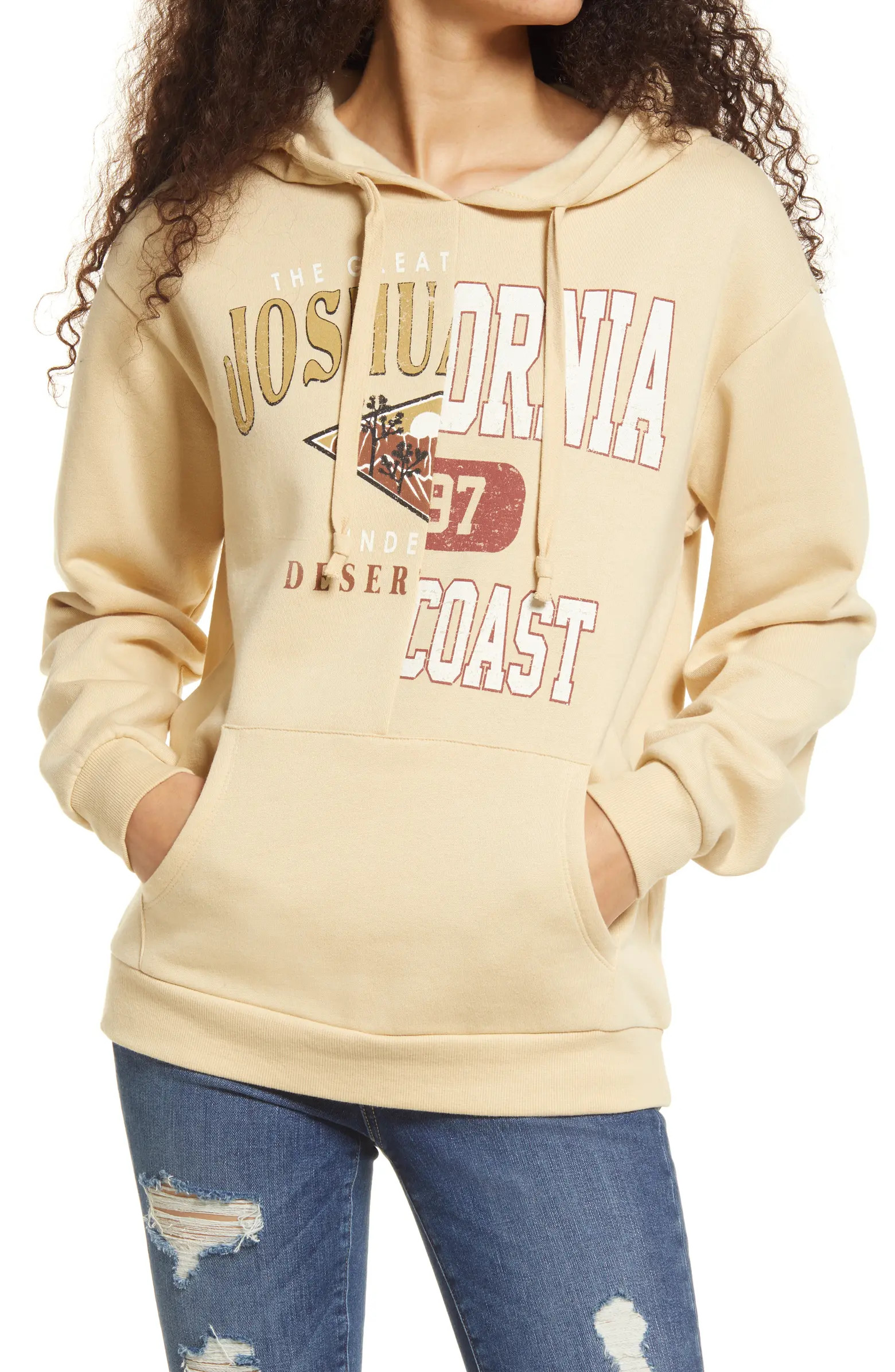Joshua Tree & Cali Coast Split Graphic Hoodie | Nordstrom
