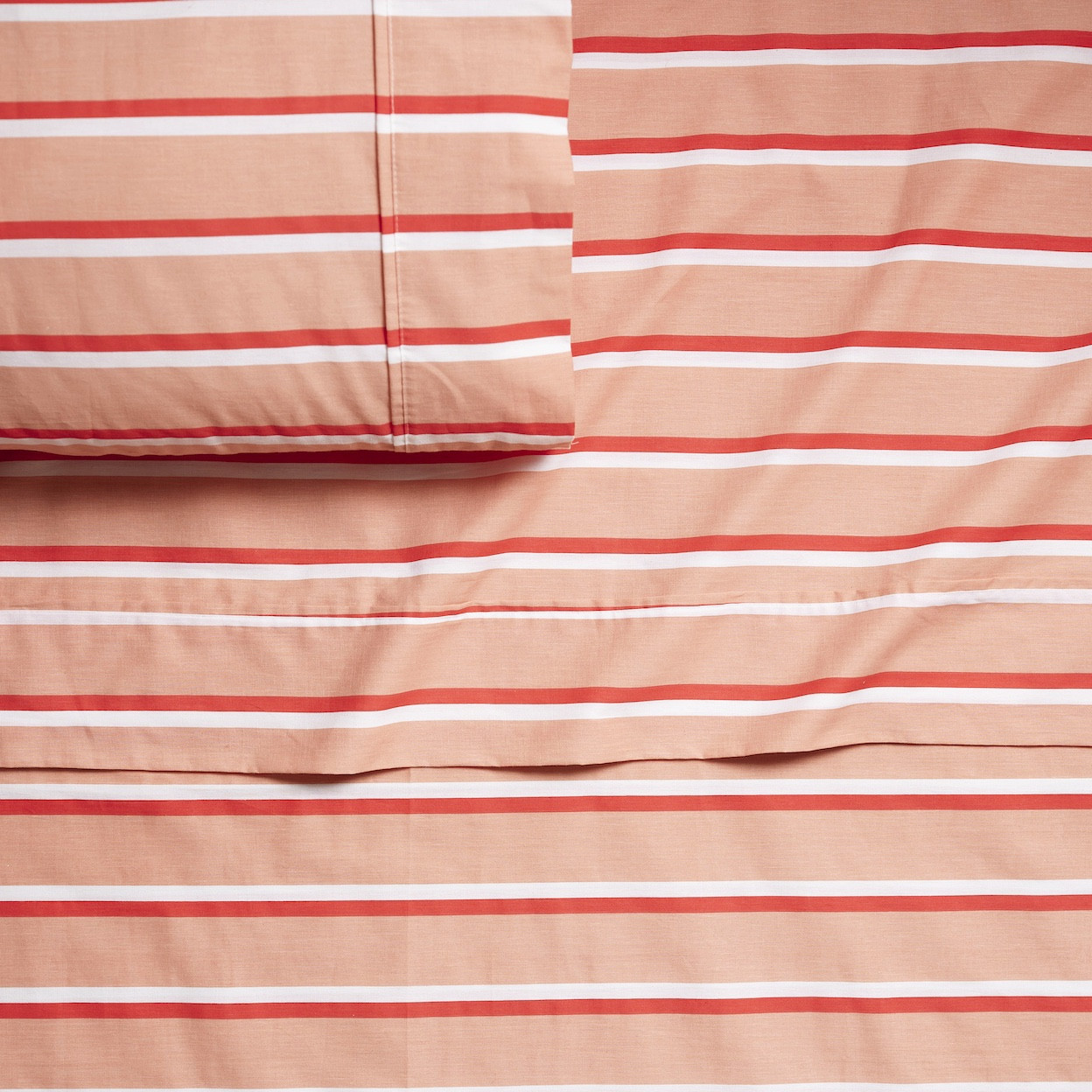 Double Stripe Brushed Cotton Sheet Set | Society6