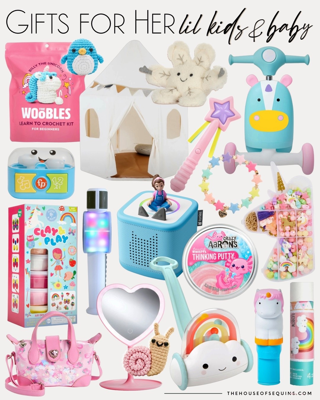Shop kids gifts for her! Baby gifts, toy gifts, screen free gifts, kid crafts and more! 

#LTKBaby #LTKGiftGuide #LTKKids