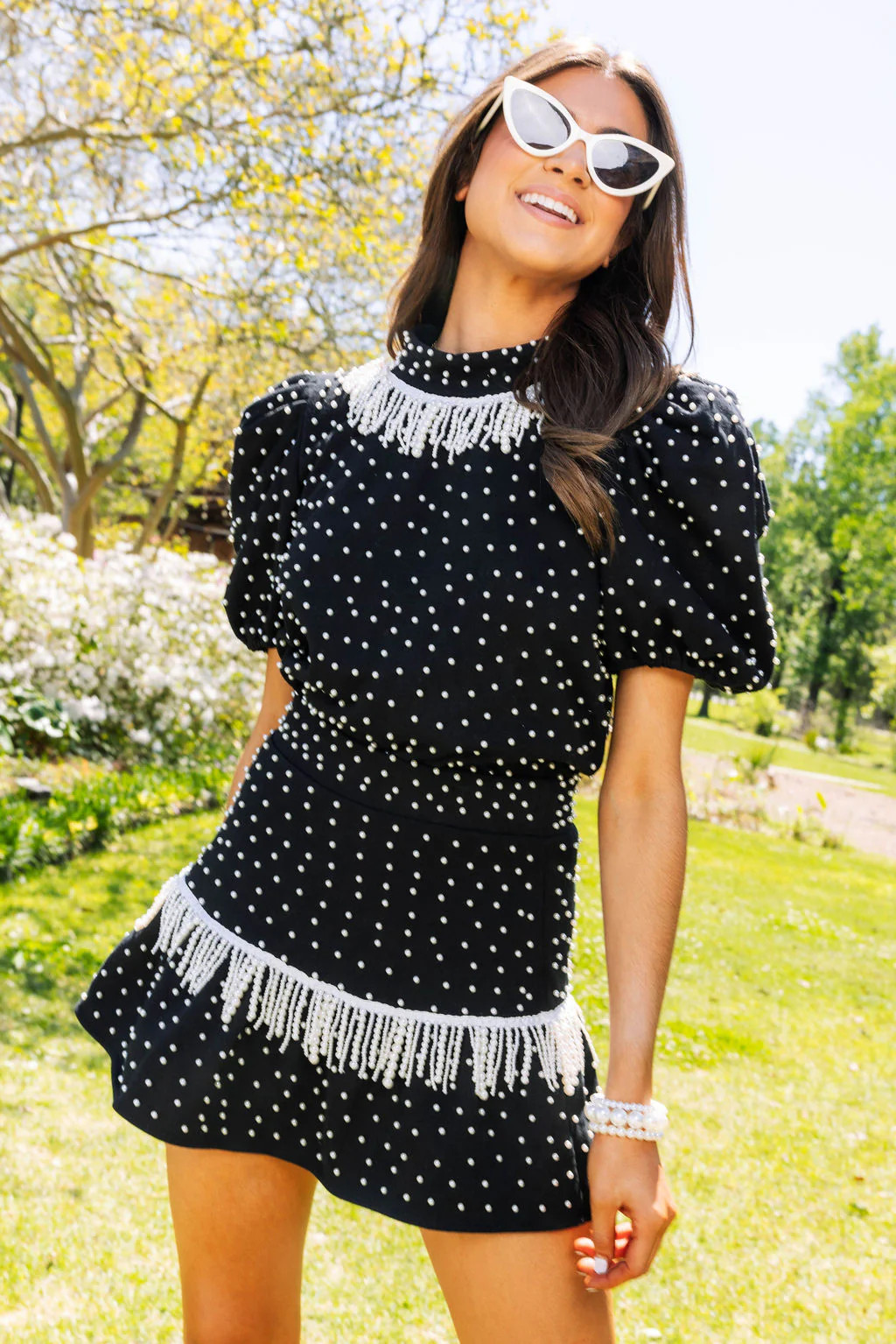 Black Pearl Flounce Skirt | Queen of Sparkles