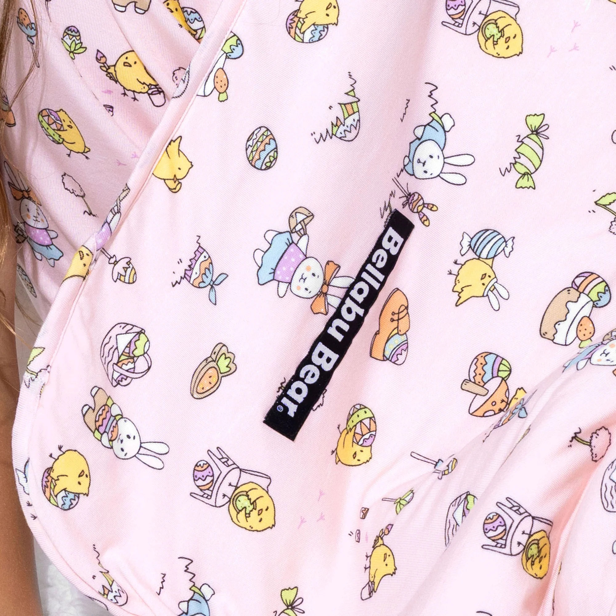 Easter Bunny Pink Bamboo Blanket | Bellabu Bear