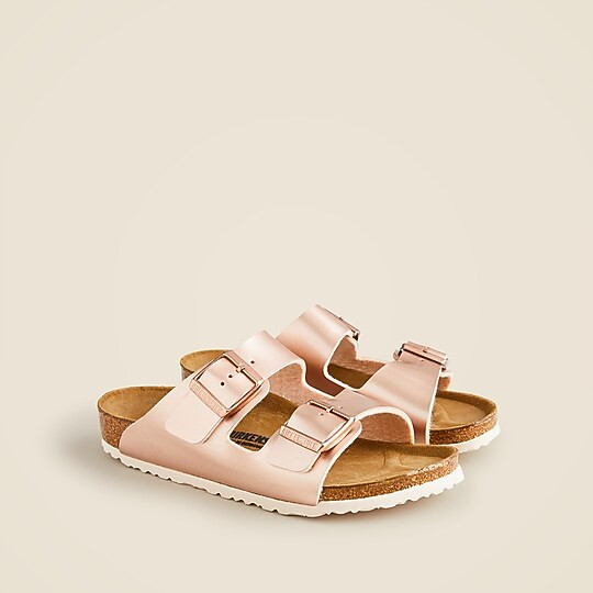 Girls' Birkenstock® Arizona sandals in rose gold | J. Crew US