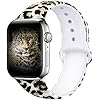 EXCHAR Compatible with Apple Watch Band 40mm Series 4 Series 5 Fadeless Pattern Printed Floral Ba... | Amazon (US)