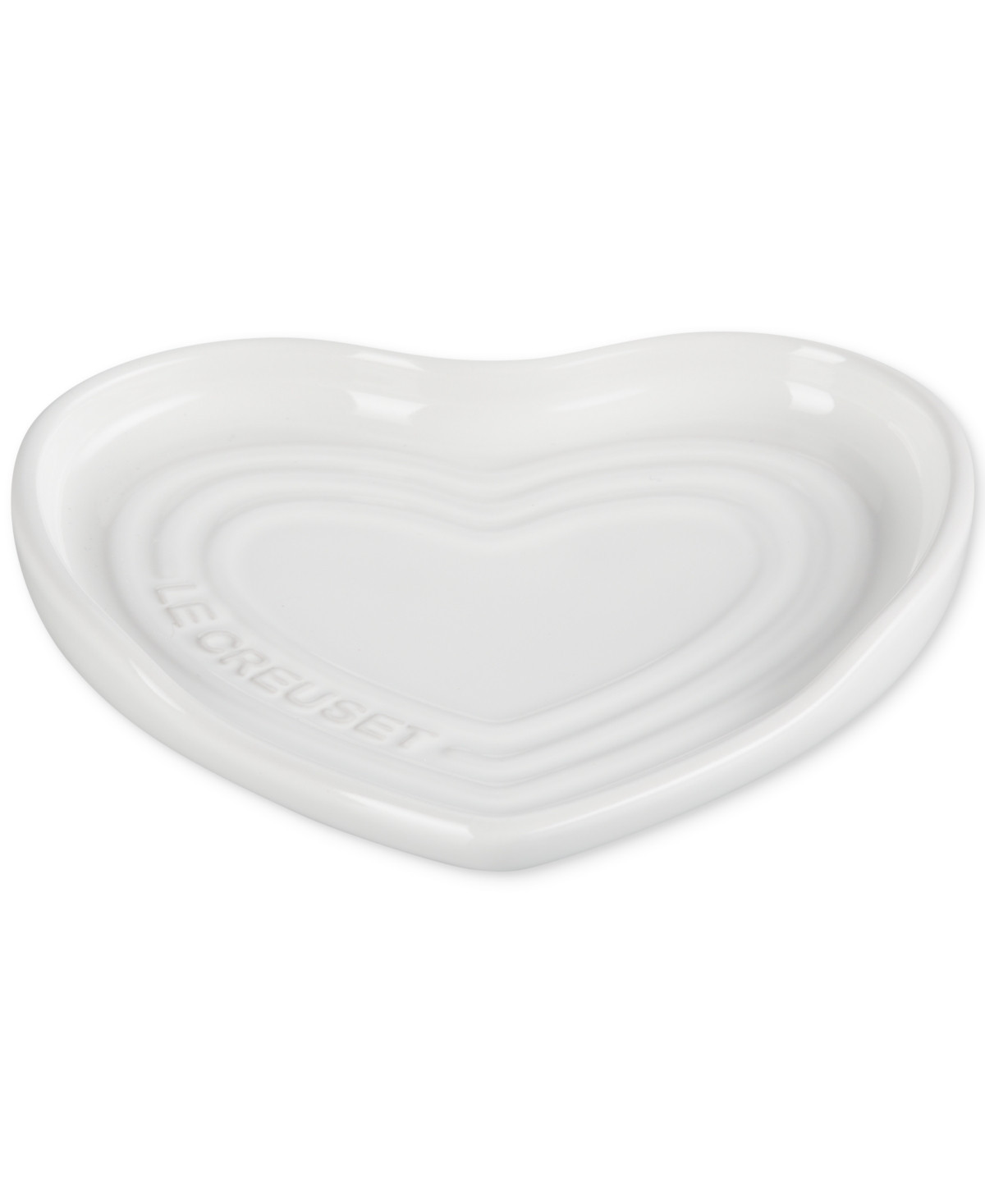 Le Creuset Figural Heart Collection Stoneware Heart Spoon Rest - White | Macy's